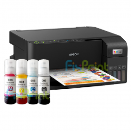 BUNDLING Printer Epson EcoTank L3550 A4 Wi-Fi All-in-One Print-Scan-Copy A4 Wireless Ink Tank With Compatible Ink