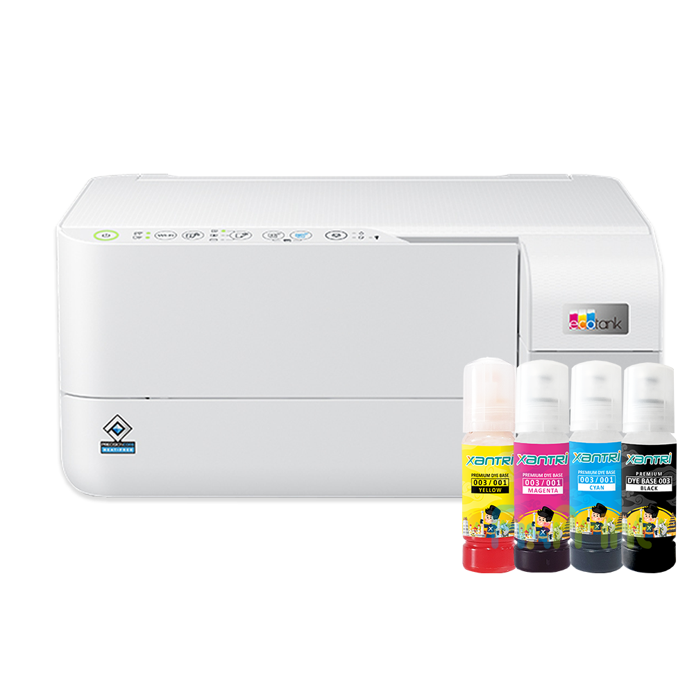 BUNDLING Printer Epson EcoTank L3556 A4 Wi-Fi All-in-One Print-Scan-Copy A4 Wireless Ink Tank With Xantri Ink