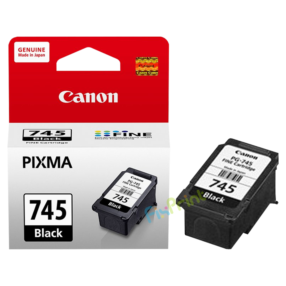 Cartridge Tinta Original Canon PG745 PG-745 PG 745 Black, Cartridge Printer Canon TR4570S TS207 TS307 iP2870 iP2870S iP2872 MG2470 MG2570 MG2570S MG2577S MG2970 MG3070 MG3070S MG3077 MG3077S MX497 Original