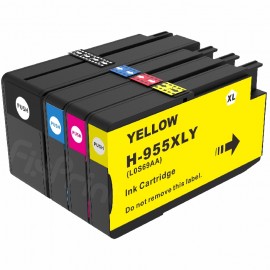 Cartridge Xantri HPC 955XL 955 XL Yellow Chip, Tinta Printer HPC OfficeJet Pro 8210 8216 8218 7740 8710 8720 8730 8740 