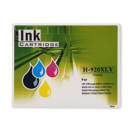 Cartridge Xantri HPC 920XL Yellow Chip, Printer HPC Officejet 6000 6500 6500A 7000 7500 7500A Chip