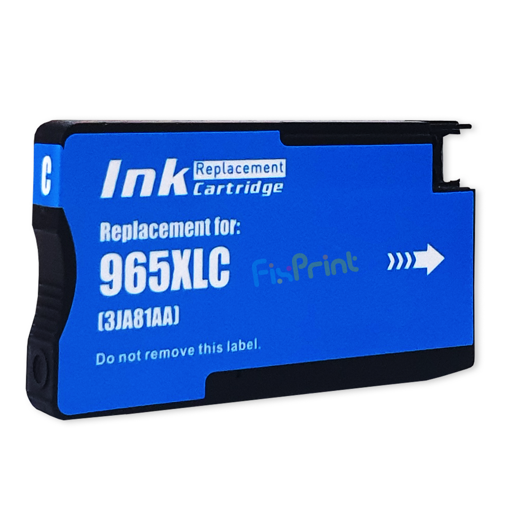 Cartridge Xantri HPC 965XL Cyan, Refill H965XLC 965 Printer HPC OfficeJet Pro 9010 9012 9016 9018 9019 9020 9026 9028 Chip