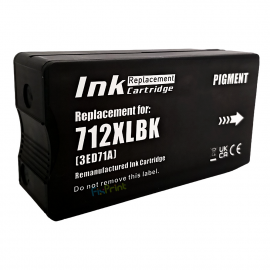 Cartridge Xantri HPC 712XL Black, Refill 712 XL Printer HPC DesignJet T650 T630 T250 T230 T210 Chip