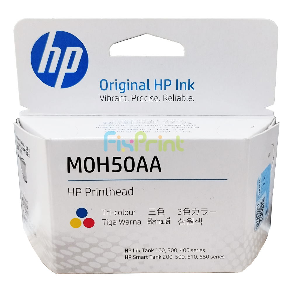 Print Head Original Cartridge HP Smart Tank 300 400 500 550 M0H50AA Tri-Colour, Head HP Smart Tank 300 400 500 510 530 620 Plus 550 570 650