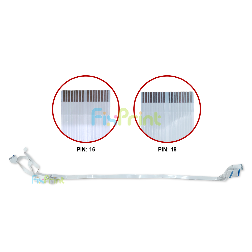 (SET) Kabel Head + Sensor L1455, Cable Flexible Printer EP L-1455 WF-7610 7611 7711 7621 18 Pin+18 Pin+16 Pin (3 Pair)