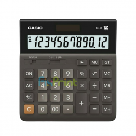 Kalkulator Casio DH-12-BK 12 Digit, Calculator Desktop 12 Digits DH 12 Black Original