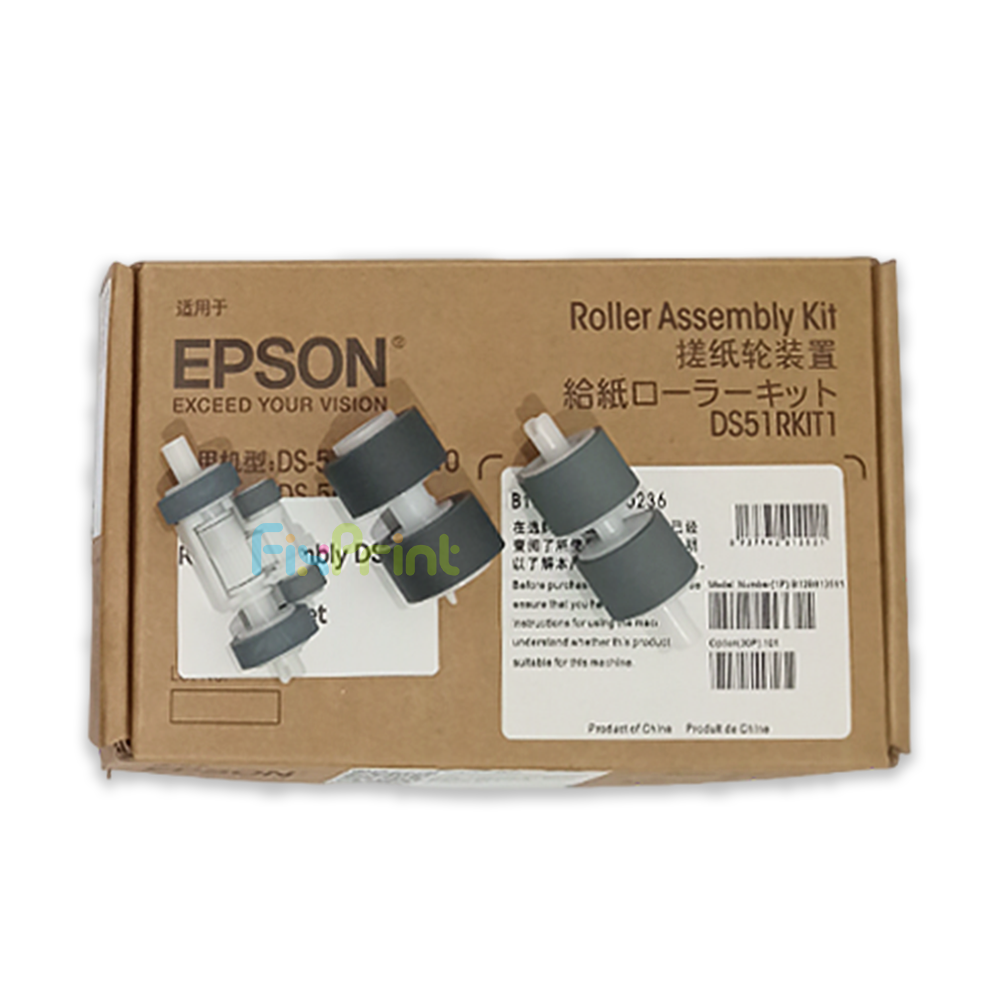 Roller Assembly Kit New Epson Scanner WorkForce DS-410 DS-510 DS-520 DS-560, Pick Up Feed Separation Scanner DS410 DS510 DS520 DS560, Part Number B12B819381