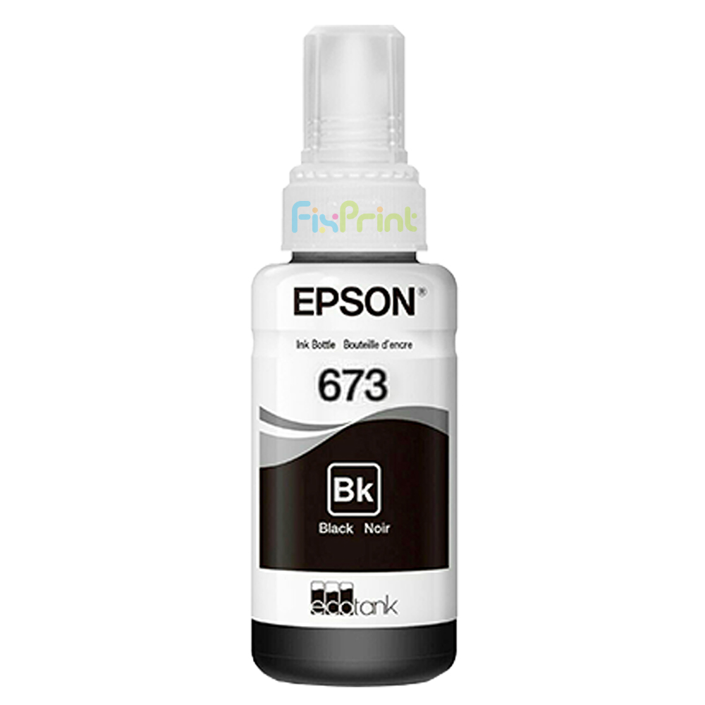 Tinta LOOSEPACK 673 t6731 Black 70ml (Tanpa Box), Tinta Refill Printer L800 L805 L810 L850 L1800 Original Epson