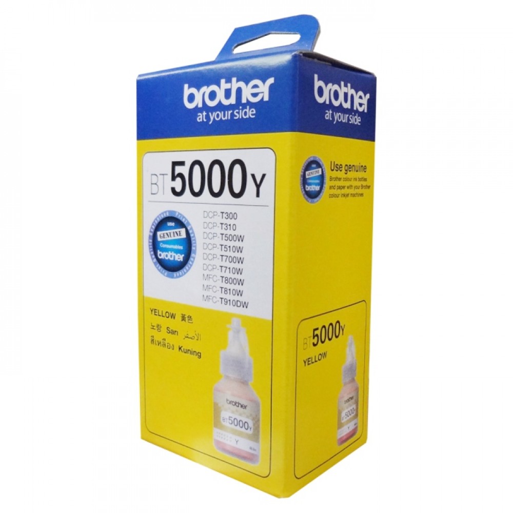 Tinta Refill Brother Original BT5000Y Yellow, Tinta Refill Printer Brother DCP-T300 DCP-T500W DCP-T700W MFC-T800W